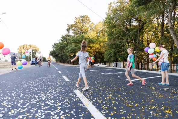 FOTO // Ilan Șor a anunțat despre finalizarea unei noi etape de renovare a infrastructurii rutiere la Orhei